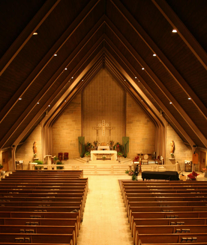 inside church